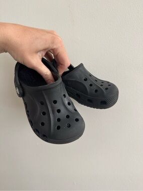 CROCS Kids Black Baja Clog Sandals